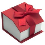 Red & White Jewelry Ring Packaging Box - Bulk