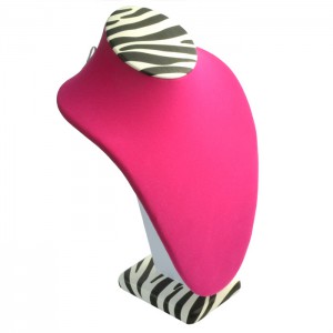 zebra necklace bust