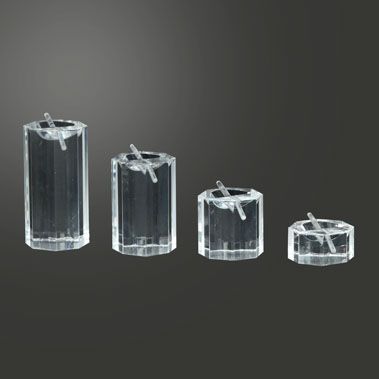Clear Acrylic 4 Piece Jewelry Ring Display Set