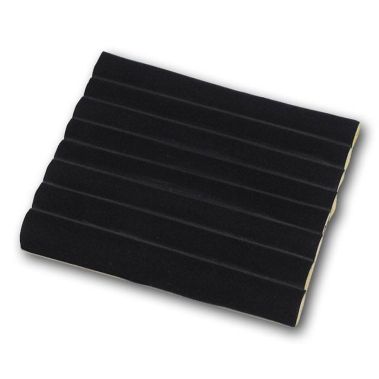 Tufted Black Leatherette Jewelry Ring Tray Liner, Half Size