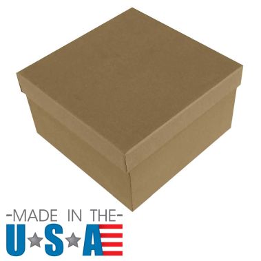 Premium Brown Kraft Paper Cotton Filled Jewelry Gift Boxes #34