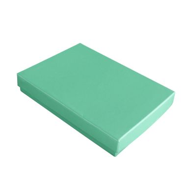 Teal Paper Cotton Filled Jewelry Gift Packaging Boxes #53