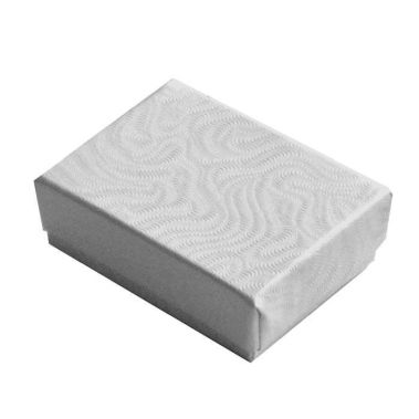 Swirl White Paper Cotton Filled Jewelry Gift Packaging Boxes #10