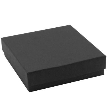 Matte Black Paper Cotton Filled Jewelry Bracelet Gift Boxes #33