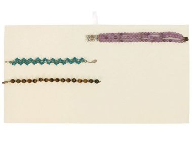 Beige Faux Suede Standard Size Jewelry Tray Liner, 14-1/8" x 7-5/8"