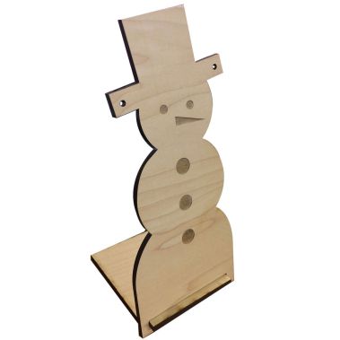 Snowman Wood Earring Display  
