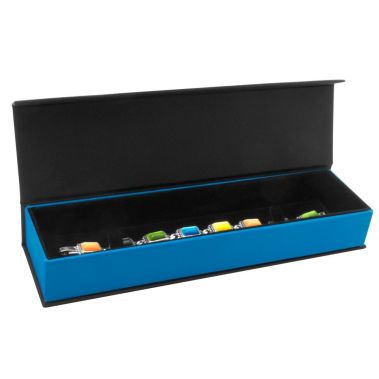 Black and Blue Magnetic Lid Jewelry Bracelet Gift Boxes