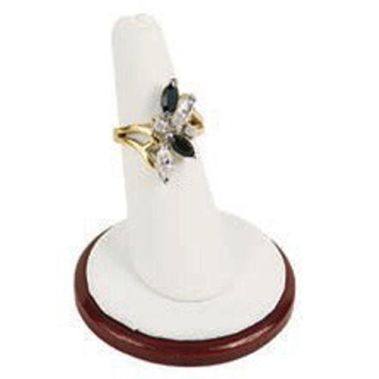 Red Rosewood Jewelry Ring Display Stand