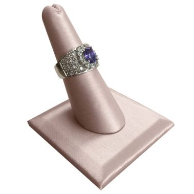 Champagne Pink Single Finger Jewelry Ring Display