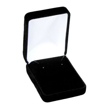 Black Velvet Jewelry Box Black Necklace Gift Box XL Necklace Pearl Gift Box 