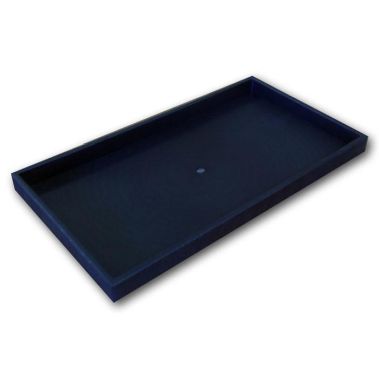 Plastic Stackable Tray-Black-Full Size-1"