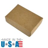 25-50-75-100 5.25"x 3.75"x 0.875" Kraft Brown Cotton Filled Jewelry Gift Boxes 