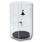 Square Counter Top Rotating  Revolving Acrylic Earring Display Stand 
