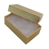 Textured Gold Cotton Filled Jewelry Gift Boxes #21
