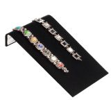 Medium Black Velvet Jewelry Bracelet / Watch Display Ramp