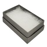 Premium Slate Grey Cotton Filled Jewelry Gift Boxes #32