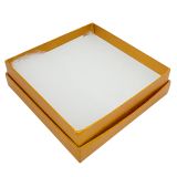 Premium Orange Cotton Filled Jewelry Square Gift Boxes #33