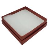 Premium Brick Red Cotton Filled Jewelry Gift Boxes #33
