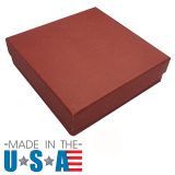 Premium Brick Red Cotton Filled Box #33 | Gems On Display