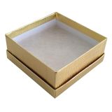 Textured Gold Cotton Filled Jewelry Gift Boxes #34