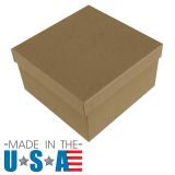 Wholesale Lot 200 Kraft Brown Cotton Filled Jewelry Packaging Gift Boxes 8" 