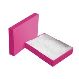 Hot Pink Cotton Filled Jewelry Gift Boxes #53