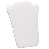 White Leatherette Jewelry Necklace Display Easel, 8