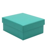 Teal Leatherette Jewelry Pendant Gift Boxes