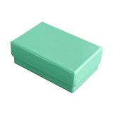 LOT OF 25 50 100 TEAL COTTON FILLED JEWELRY BOXES 3 1/4" X 2 1/4" X 1 