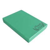 Teal Paper Cotton Filled Jewelry Gift Packaging Boxes #75