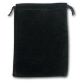 Velvet Bag with Drawstring | Black Velvet Bags