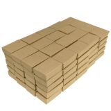 Brown Kraft Paper Cotton Filled Jewelry Gift Boxes #10