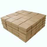 Brown Kraft Paper Cotton Filled Jewelry Gift Boxes #11
