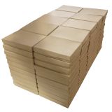 Brown Kraft Paper Cotton Filled Jewelry Gift Boxes #53