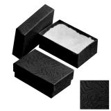 Swirl Black Cotton Filled Jewelry Gift Boxes #21
