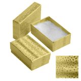 Gold Foil Cotton Filled Jewelry Gift Boxes #21