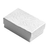 Swirl White Paper Cotton Filled Jewelry Gift Packaging Boxes #21