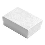 Small White Jewelry Gift Box with Cotton | Gems on Display