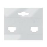 White Plastic Jewelry Earring Cards, for Clip On Earrings