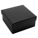 Black Soft Touch Lighted earring and pendant Box