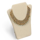 Beige Linen Jewelry Necklace Easel, 8