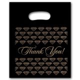 Thank You Shopping Bags | Black Plastic Bags | Gems on Display