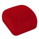 Red Flocked Velour Jewelry Ring Packaging Boxes