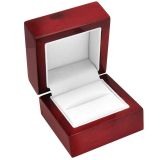 Red Rosewood Jewelry Ring Gift Packaging Boxes