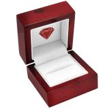 Red Rosewood Jewelry Ring Gift Packaging Boxes