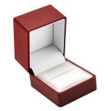 Red Premium Textured Jewelry Ring Gift Packaging Boxes