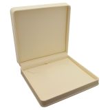 Cream Leatherette Jewelry Necklace Boxes