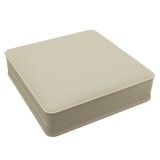 Cream Leatherette Jewelry Necklace Boxes