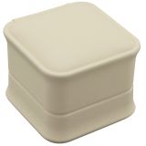 Cream Leatherette Jewelry Earring Packaging Boxes 