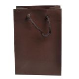 Brown Tote Gift Shopping Bags, 4-3/4